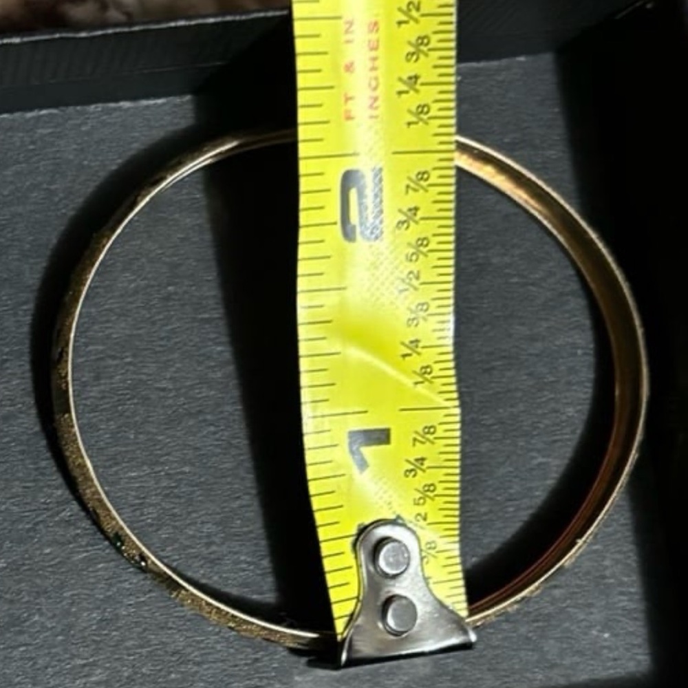 14k gold bracelet with enamel accents - Picture 4 of 5